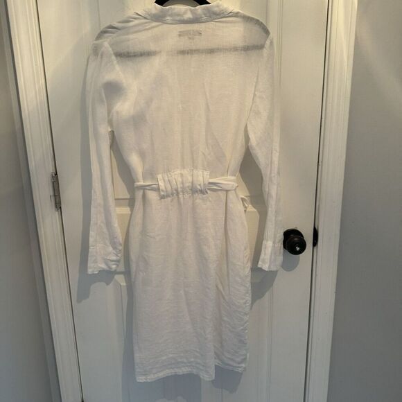FLAX LINEN Designs Favorite Jacket Dress P &  S-M WHITE - Picture 7 of 10